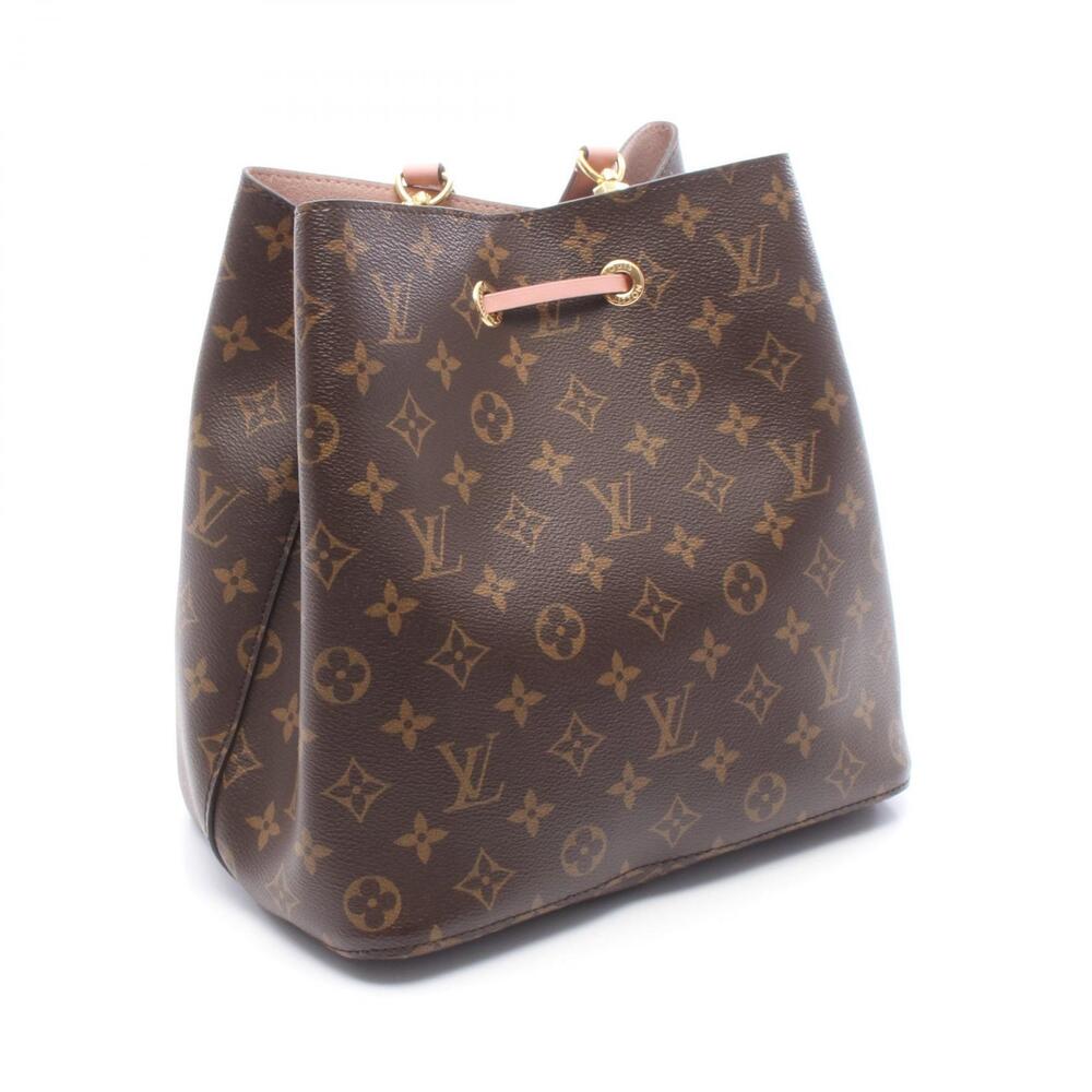 Louis Vuitton Leather Pink Rose Monogram Canvas Poudre Neo Bag Shoulder Noe Pink